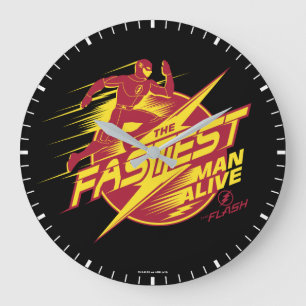 The Flash The Fastest Man Alive Large Clock