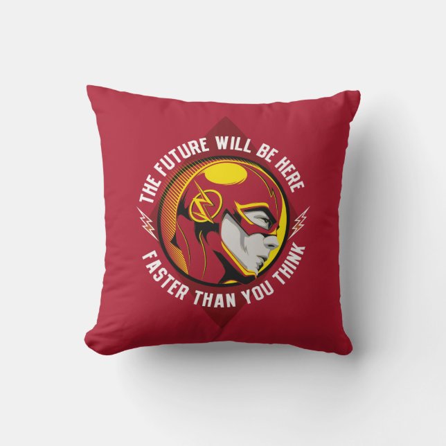The Flash | "The Future Will Be Here" Cushion (Front)