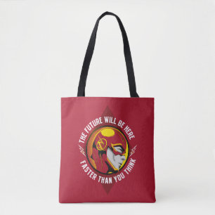 The Flash   "The Future Will Be Here" Tote Bag