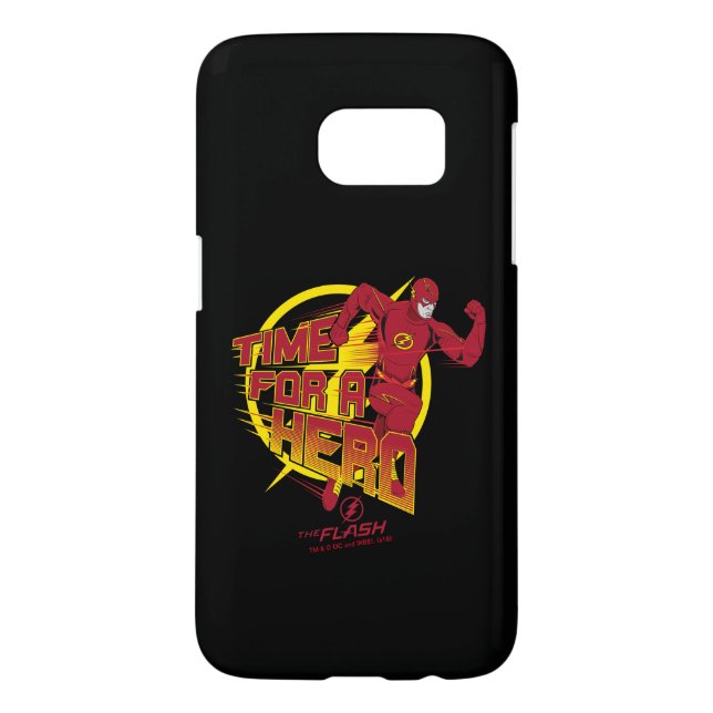 The Flash | "Time For A Hero" Graphic Case-Mate Samsung Galaxy Case (Back)