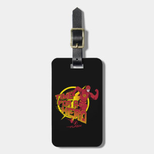 The Flash "Time For A Hero" Graphic Luggage Tag