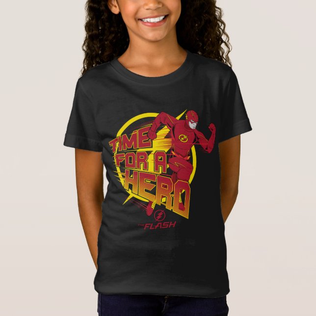 The Flash | "Time For A Hero" Graphic T-Shirt (Front)