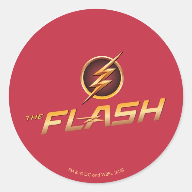 The Flash | TV Show Logo Classic Round Sticker (Front)