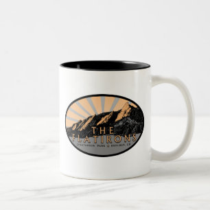 The Flatirons, Chautauqua Park, Boulder Colorado Two-Tone Coffee Mug