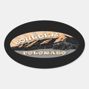 The Flatirons, Chautauqua Park, Boulder Stickers