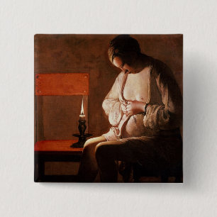 The Flea Catcher 15 Cm Square Badge
