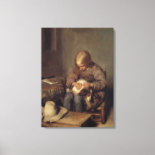 The Flea-Catcher c.1655 Canvas Print