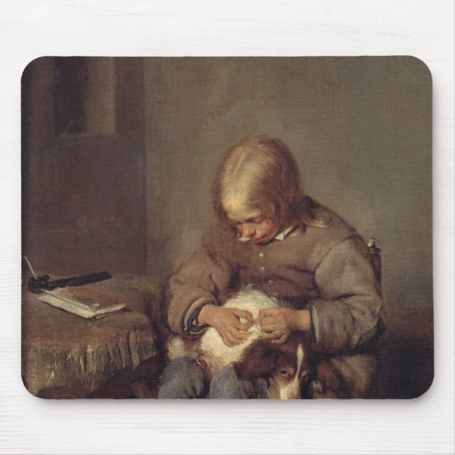 The Flea-Catcher  c.1655 Mouse Mat (Front)