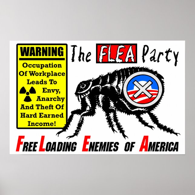 The Flea Party: Occupy Wall Street Poster (Front)