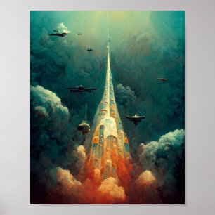The Fleet Sci-Fi Art Poster