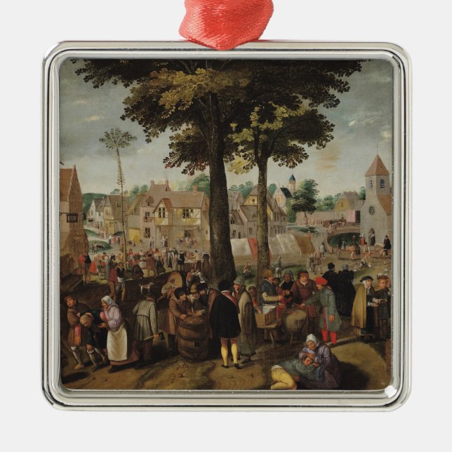 The Flemish Fair Metal Tree Decoration (Front)