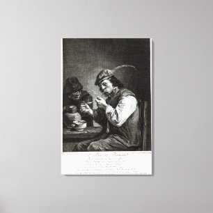 The Flemish Smoker Canvas Print