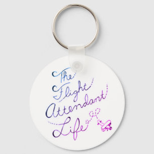 The Flight Attendant Life Bubble Keychain