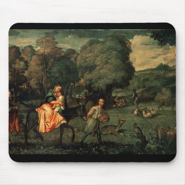 The Flight into Egypt, 1500s Mouse Mat (Front)