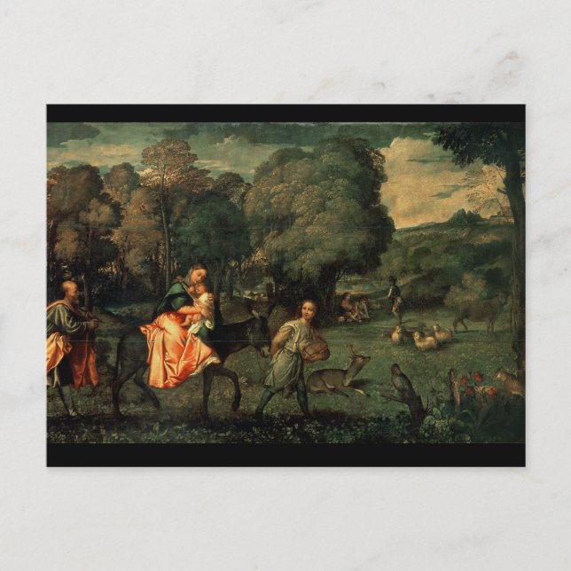 The Flight into Egypt, 1500s Postcard (Front)