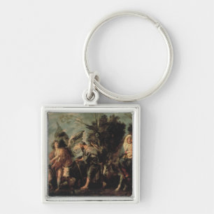 The Flight into Egypt, 17th century Key Ring