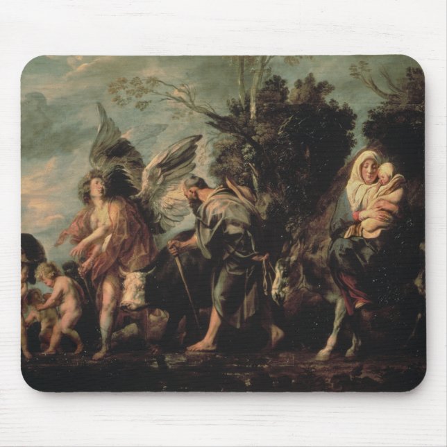 The Flight into Egypt, 17th century Mouse Mat (Front)