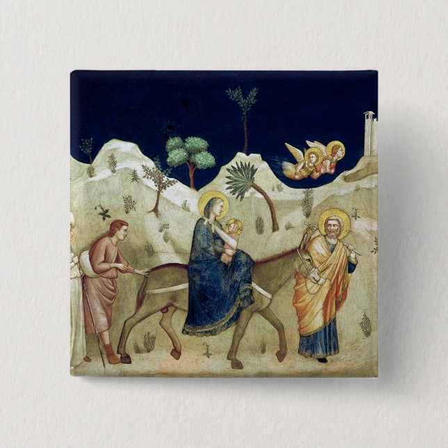 The Flight into Egypt 2 15 Cm Square Badge (Front)