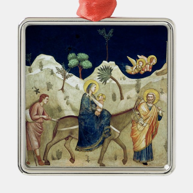 The Flight into Egypt 2 Metal Tree Decoration (Front)