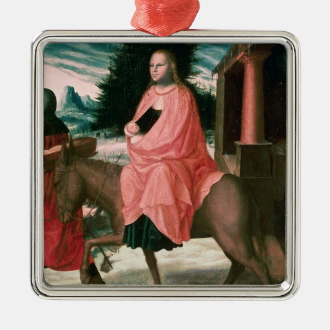 The Flight into Egypt 2 Metal Tree Decoration (Front)