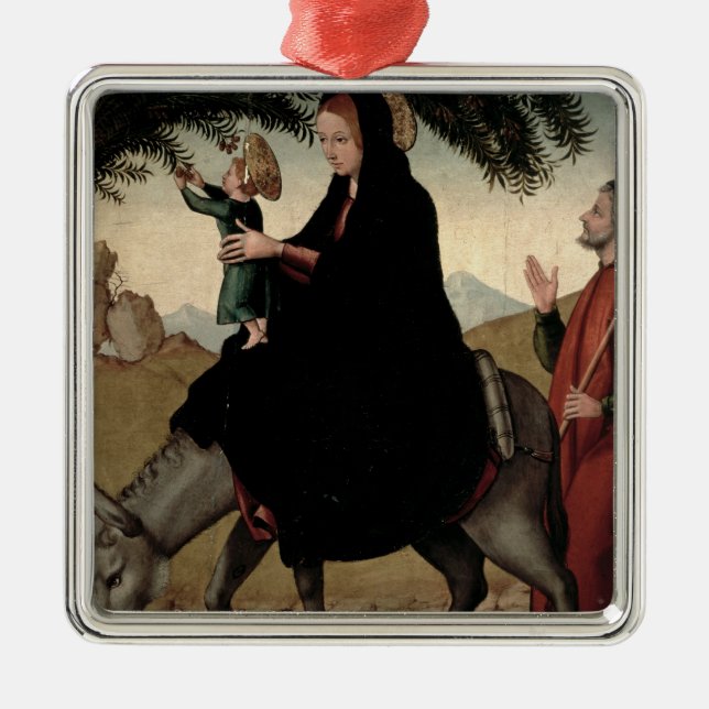 The Flight into Egypt 2 Metal Tree Decoration (Front)