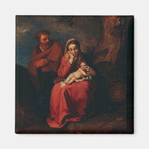 The Flight into Egypt by Abraham Bloemaert  Magnet
