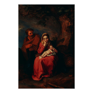 The Flight into Egypt by Abraham Bloemaert  Poster