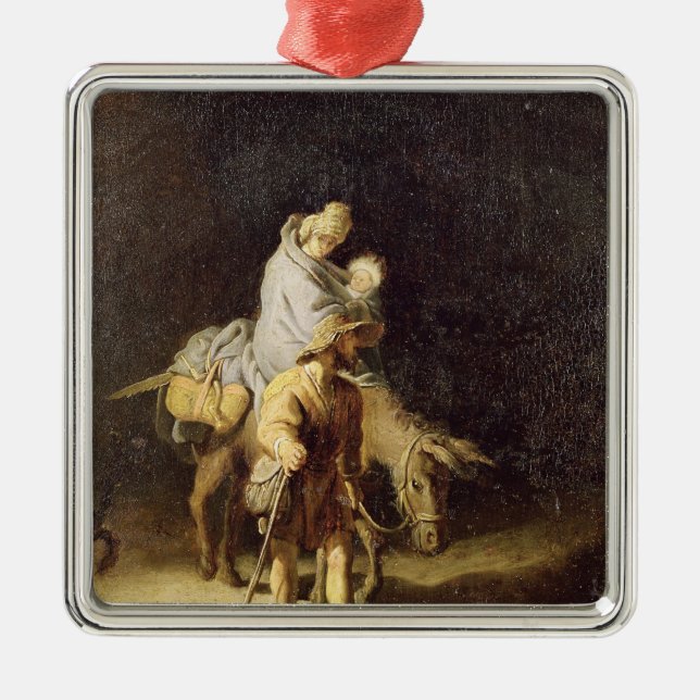 The Flight into Egypt Metal Tree Decoration (Front)