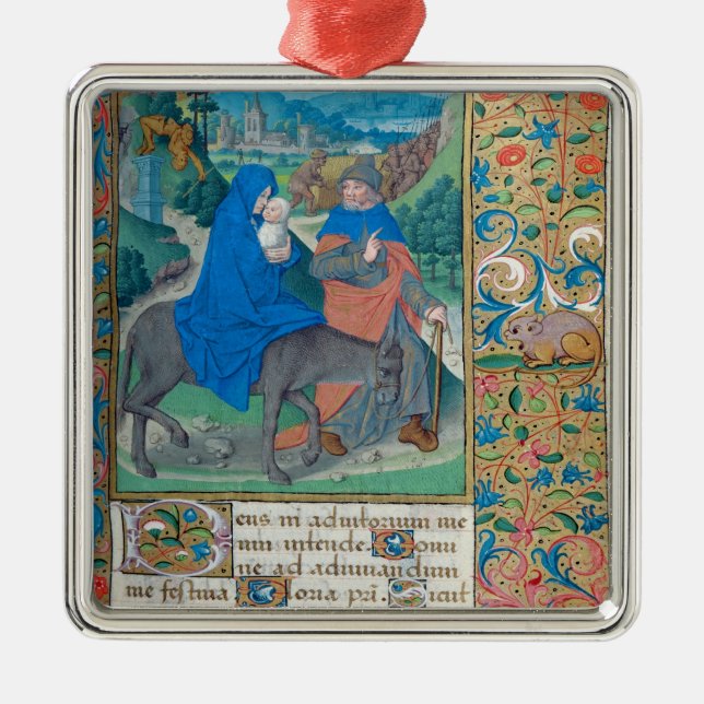 The Flight into Egypt Metal Tree Decoration (Front)