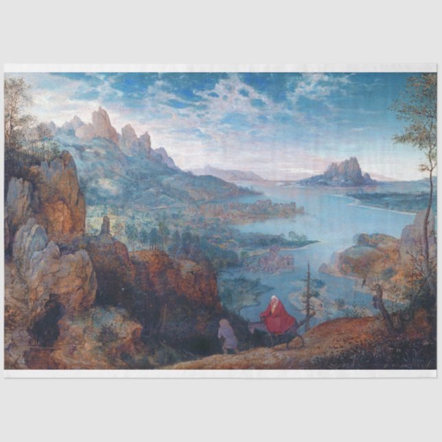 The Flight into Egypt, Pieter Bruegel Tissue Paper (Front)