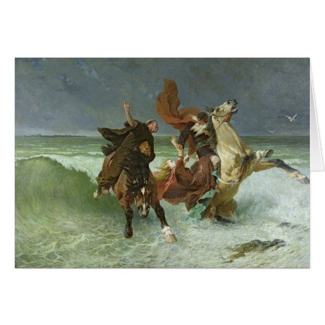 The Flight of Gradlon Mawr  c.1884 (Front Horizontal)