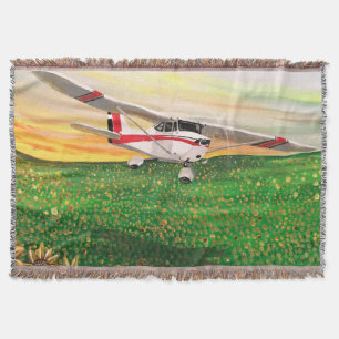 The Flight Of Sunflowers Throw Blanket