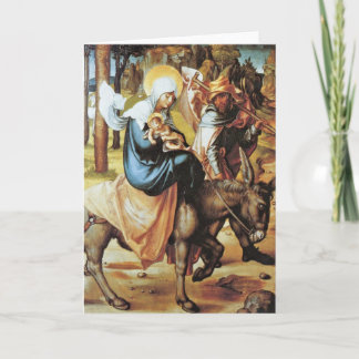 The Flight To Egypt By Albrecht Durer Card