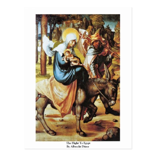 The Flight To Egypt By Albrecht Dürer Postcard
