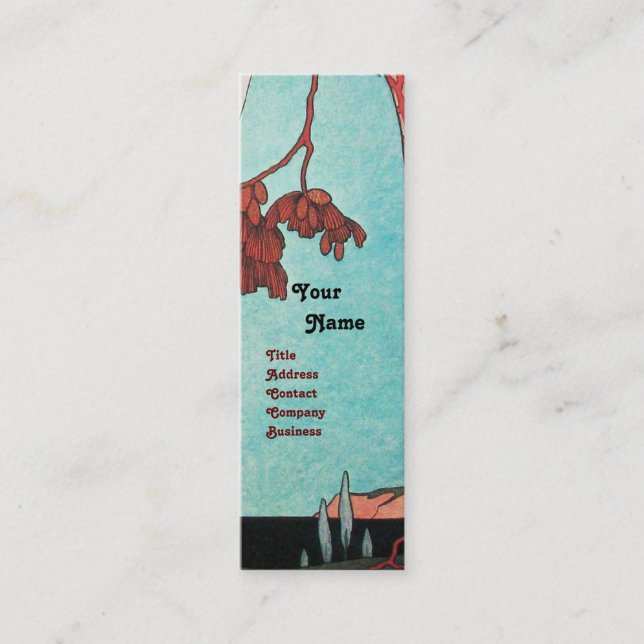 THE FLIGHTY BIRD ,BEAUTY FASHION DESIGNER MINI BUSINESS CARD (Front)