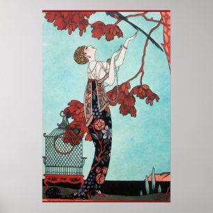 THE FLIGHTY BIRD ,BEAUTY FASHION DESIGNER POSTER