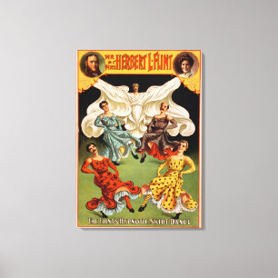 The Flints Hypnotic Skirt Dance Theatrical Canvas Print