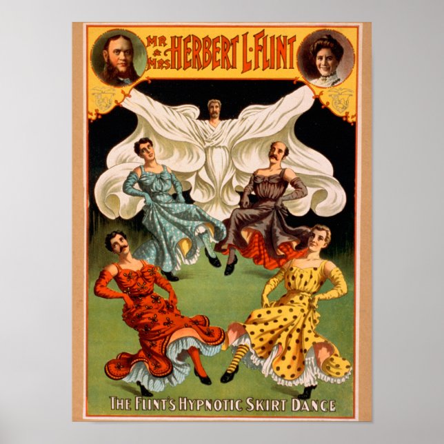 The Flints Hypnotic Skirt Dance Theatrical Poster (Front)