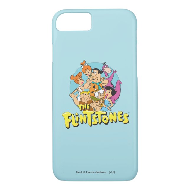 The Flintstones and Rubbles Family Graphic Case-Mate iPhone Case (Back)