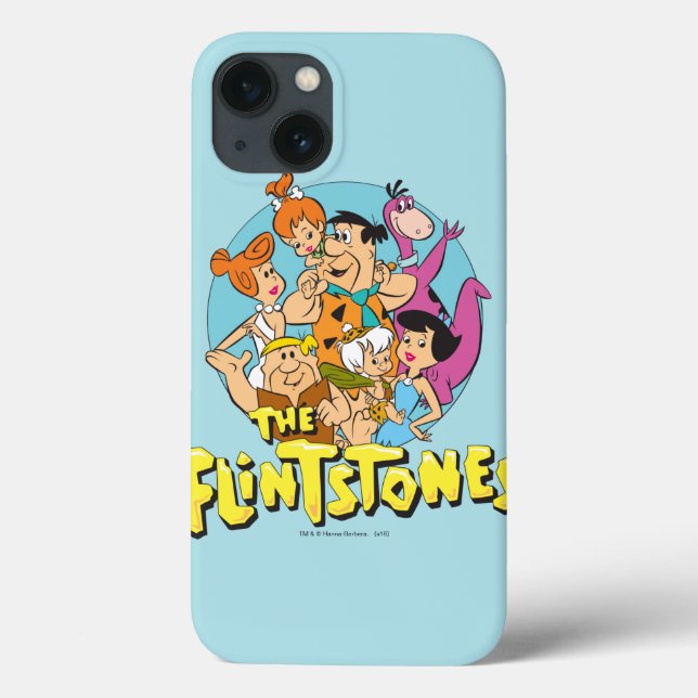 The Flintstones and Rubbles Family Graphic Case-Mate iPhone Case (Back)