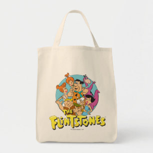 The Flintstones and Rubbles Family Graphic Tote Bag