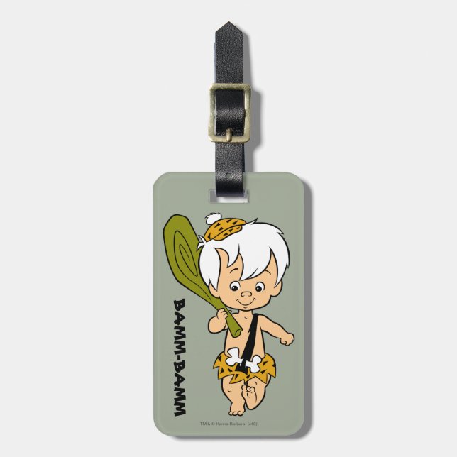 The Flintstones | Bamm-Bamm Rubble Luggage Tag (Front Vertical)