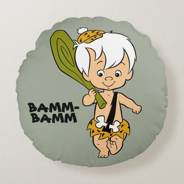 The Flintstones | Bamm-Bamm Rubble Round Cushion (Front)