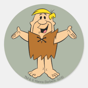 The Flintstones   Barney Rubble Classic Round Sticker