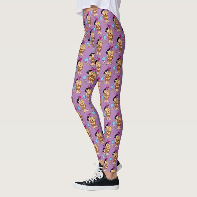 The Flintstones | Betty Kissing Barney Leggings (Left)