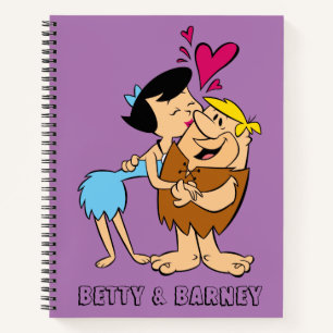 The Flintstones Betty Kissing Barney Notebook