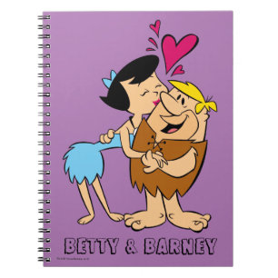 The Flintstones Betty Kissing Barney Notebook