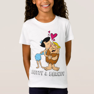The Flintstones Betty Kissing Barney T-Shirt