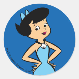 The Flintstones   Betty Rubble Classic Round Sticker
