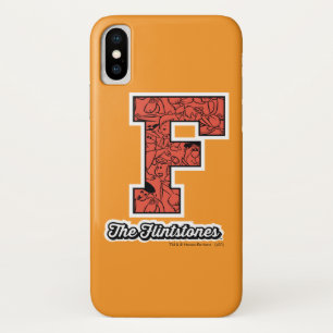 The Flintstones   Collegiate Style Monogram iPhone X Case